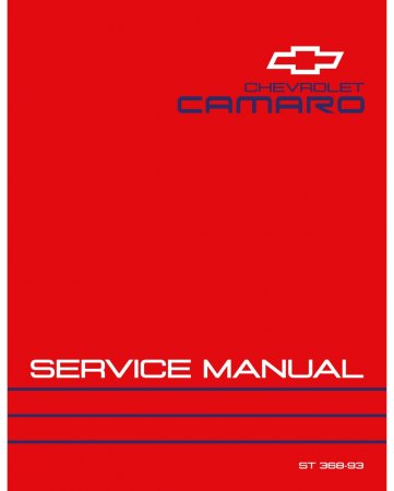 1993 Chevrolet Camaro Service Manual