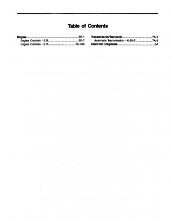 1996 Camaro Firebird Service Manual