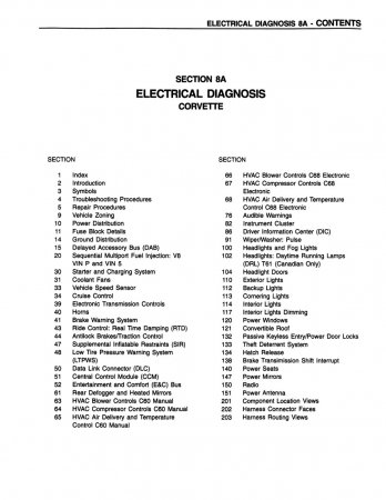 1996 Corvette Service Manual