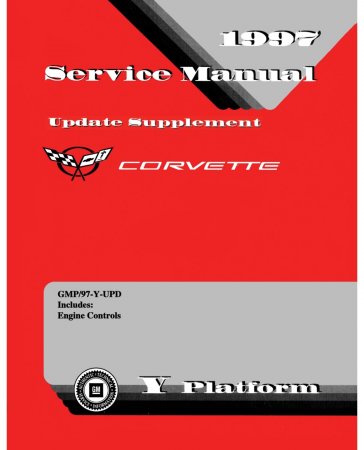 1997 Corvette Service Manual Update Supplement