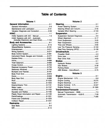 1997 Corvette Service Manual