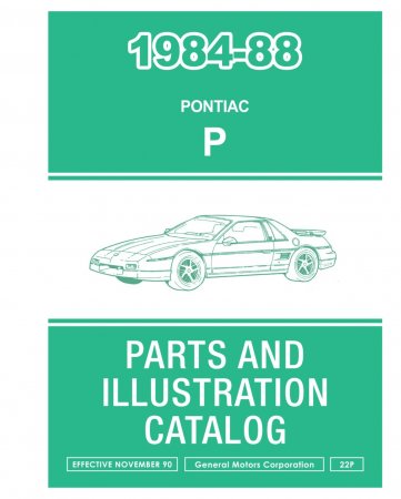 1984-1988 Pontiac P Parts and Illustration Catalog