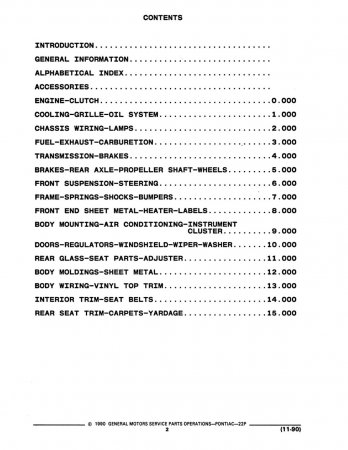 1984-1988 Pontiac P Parts and Illustration Catalog