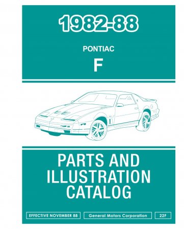 1982-1988 Pontiac F Parts and Illustration Catalog