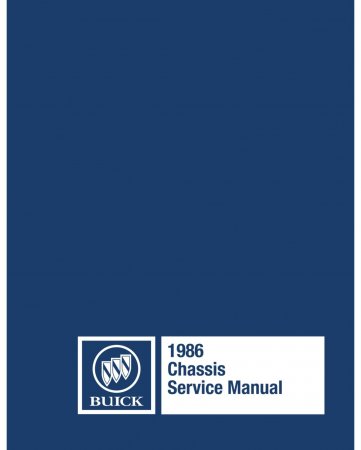 1986 Buick Chassis Service Manual