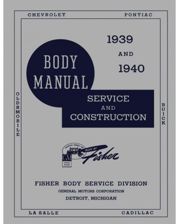 1939-40 Fisher Body Manual