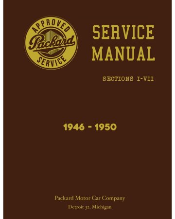 1946-1950 Packard Service Manual