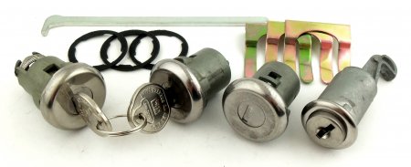 Låssats dörrar, bagage, handsfack Chevelle - Camaro 1966-67