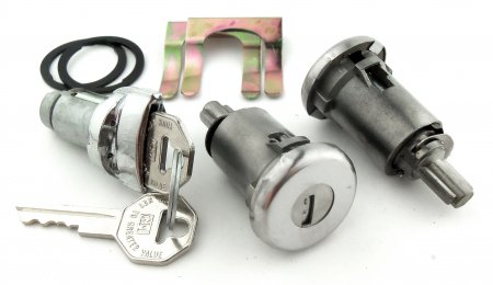 Dörr och tändningslås sats med originalnycklar Chevrolet 1958, 1961-64