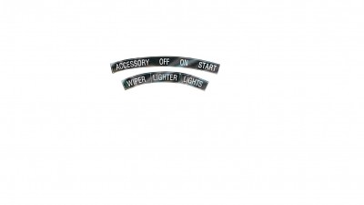 Dash knob bezel kit for 1967 models