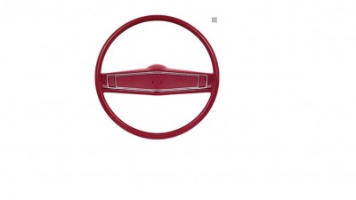 2-spoke steering wheel kit in black with cherry wood shroud for 1969-1970 Camaro models