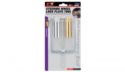 Steering wheel lock plate tool