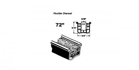 U Kanalslist 5/8 x 9/16 GM 1933-60