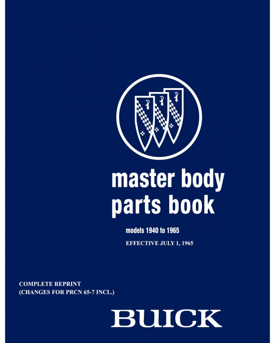 Buick Mechanical Parts Catalog 1935-1941 – Chassis, Faxon Auto Literature Reproduction